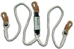 Shock Absorbing Lanyards - Dual Leg Rope & Wire Rope Pack-Style (100% Tie-Off) 430A
