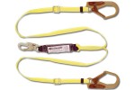 Shock Absorbing Lanyards - Adjustable Dual Leg Web Pack-Style (100% Tie-Off) 444AB
