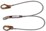 Shock Absorbing Lanyards - Dual Leg Rope & Wire Rope Pack-Style (100% Tie-Off) 484A