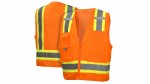 RVZ2420SE Self Extinguishing Orange Safety Vest